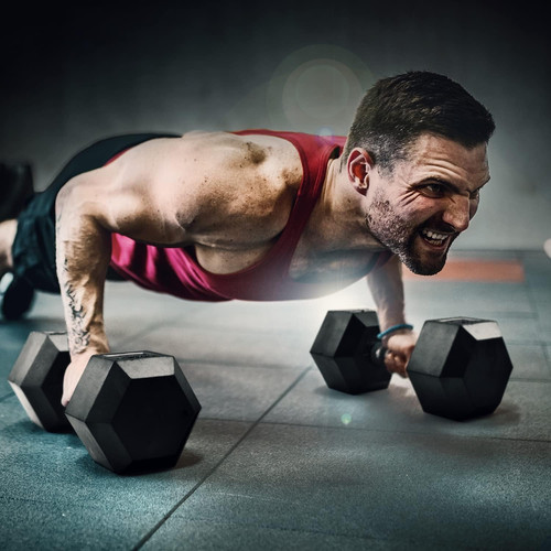 Hex dumbbells pair gym hand - pair,
